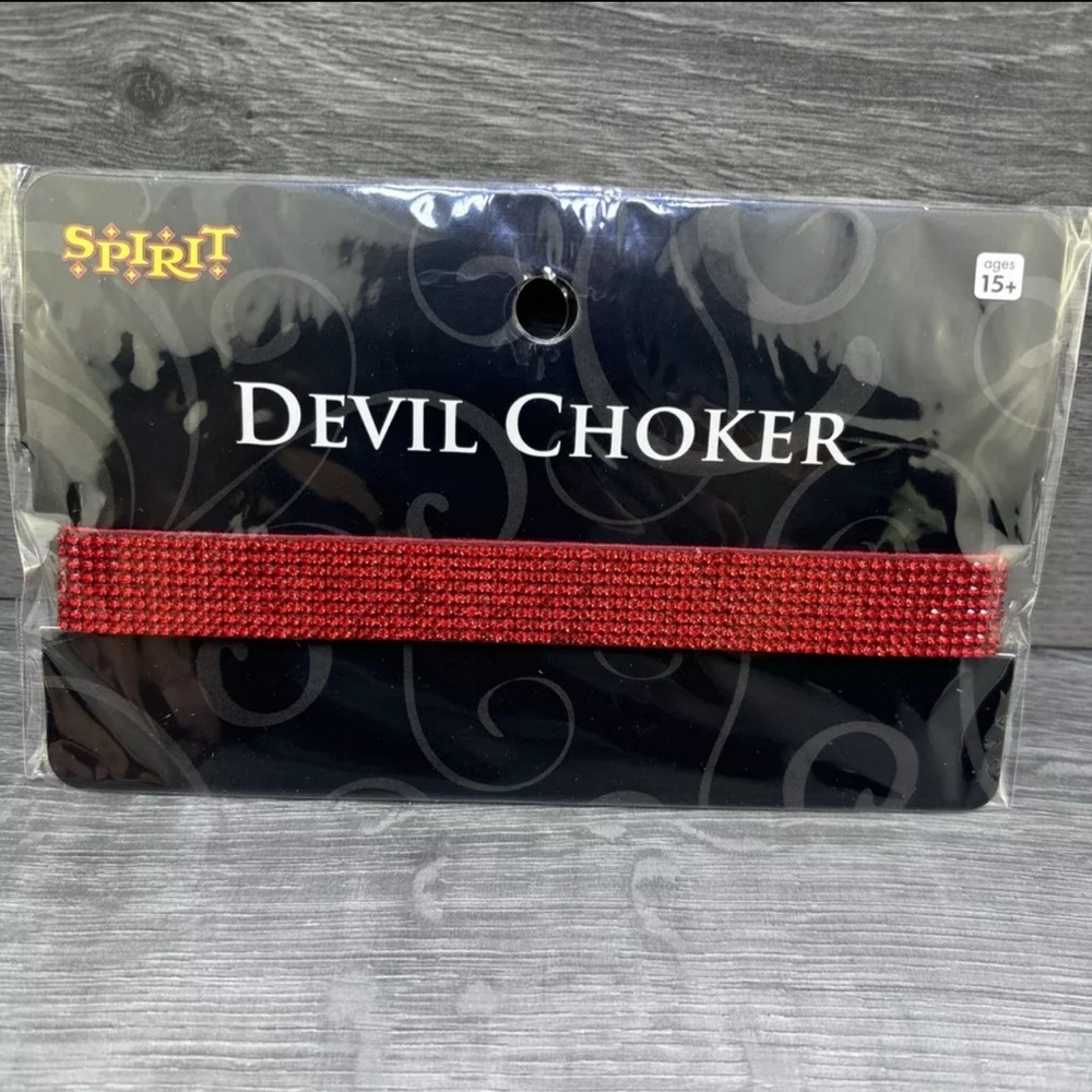 Spirit Halloween Red Devil Choker Costume